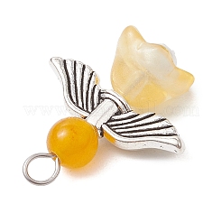 Pendentifs en perles de verre nacrées&nbsp;PALLOY-JF03205-03