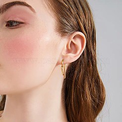 Orecchini pendenti a cuore in ottone con 925 spilla in argento sterling da donna&nbsp;JE1091A