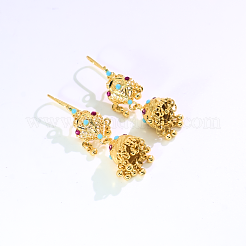 Pendientes de aro de latón con campana étnica vintage&nbsp;VD5879
