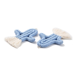 Große Anhänger aus Polycotton-Stoff&nbsp;GLAA-C028-10E