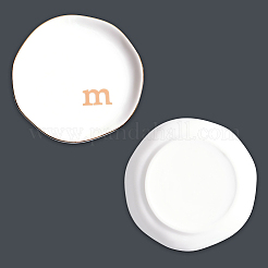 Runde Schmuckschale aus Keramik&nbsp;AJEW-WH20067-023B