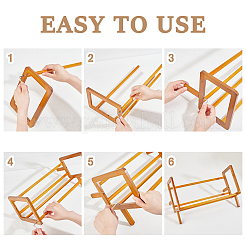 Soportes de madera para guardar libros&nbsp;AJEW-WH0270-716