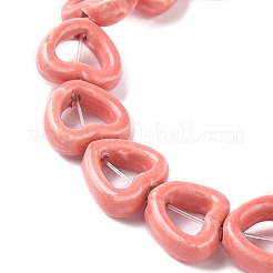 Abalorios de la porcelana hecha a mano hilos&nbsp;PORC-Z002-01B