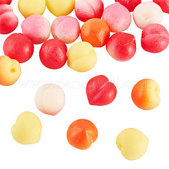 30 stücke 5 farben tpr obst pfirsich miniatur blumentopf ornamente&nbsp;DIY-TA0014-33