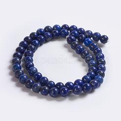 Natürlicher Lapislazuli Perlenstränge&nbsp;G-K254-01-6mm