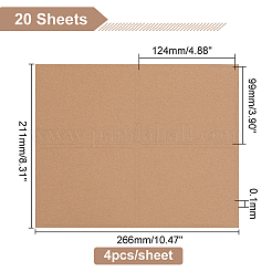 Adesivi in carta kraft&nbsp;STIC-WH0304-005C
