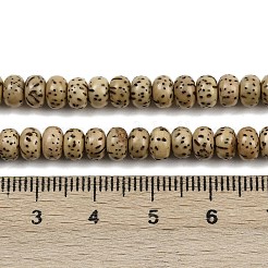 Natürlicher Rudraksha-Bodhi-Saatperlen-Strang&nbsp;WOOD-B010-D03-4x6mm