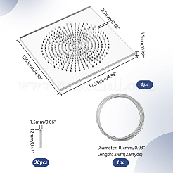 Fadenwickelbretter aus Acryl&nbsp;DIY-UN0005-85B