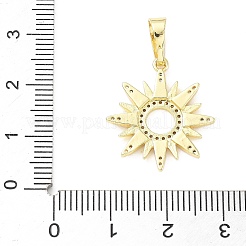 Ottone micro spianare pendenti zirconi&nbsp;KK-D357-45G