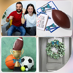 Nastro in gros grain di poliestere stampato a tema pallone sportivo da 25 metro&nbsp;OCOR-WH20002-03A-01