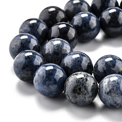 Fili di perle di quarzo dumortierite naturale&nbsp;G-O199-07E