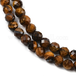 Natürlichen Tigerauge Perlen Stränge&nbsp;G-G281-B05-6mm