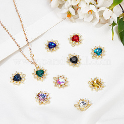 20 pendentif en alliage doré 10 couleurs&nbsp;FIND-FI0001-25