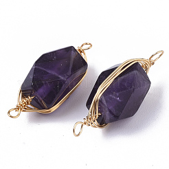 Natürliche Amethyst verbindet Steckverbinder&nbsp;X-G-T131-04C