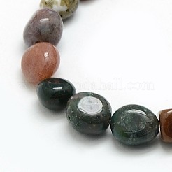 Natur Indien Achat Nuggets Perlenstränge&nbsp;X-G-L154-01