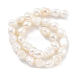 Fili di perle di perle d'acqua dolce coltivate naturali&nbsp;PEAR-P062-24A