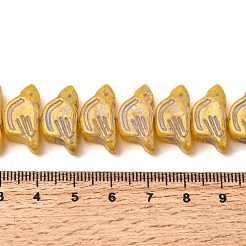 Perles en verre peintes&nbsp;GLAA-Z021-19H
