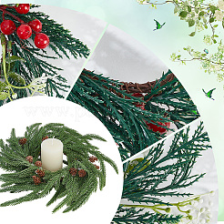 Weihnachtskranz aus PP-Kunststoff&nbsp;AJEW-WH20060-21