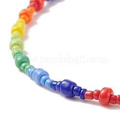Glasperlenkette für Frauen&nbsp;NJEW-JN03931
