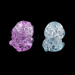 Perles en acrylique transparentes craquelées&nbsp;AC-CBA4496-10