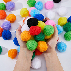 72 Stück 12 Farben Polypropylen-Pomponball&nbsp;DIY-FH0010-22