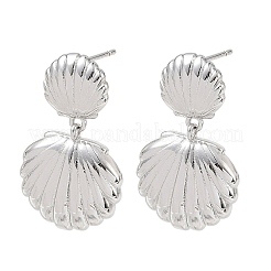 Boucles d'oreilles pendantes en laiton pour femmes&nbsp;EJEW-A167-02A-P