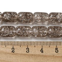 Transparentes craquements perles de verre brins&nbsp;X-GLAA-NH0001-04E