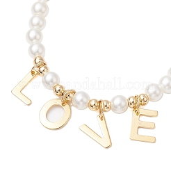 Braccialetti con perline acriliche imitate perle&nbsp;BJEW-JB10448