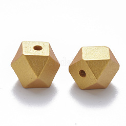 Perles de bois naturel peintes&nbsp;X-WOOD-Q040-020B-B01