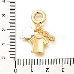 Europäische Sport-Anhänger aus Messing und Emaille&nbsp;KK-U048-03G-01