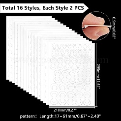 32 stücke 16 arten papier alte haarnadel für diy werkzeug material&nbsp;DIY-PH0023-46