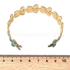 304 Edelstahl-Emaille-Armreifen für Damen&nbsp;BJEW-D408-40G