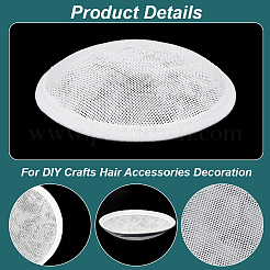 Base redonda de sombrero fascinator de imitación de cáñamo para sombrerería&nbsp;AJEW-WH0472-45A-04