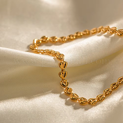 Minimalistische Herzgliederarmbänder aus Edelstahl 304&nbsp;QJ7944