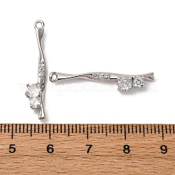 Ottone micro spianare pendenti zirconi&nbsp;KK-Z112-03P