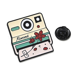Emaille-Anstecker mit Sofortbildkamera&nbsp;LS-JEWB-D308-02A-EB