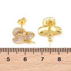 Messing Emaille Ohrstecker Zubehör&nbsp;KK-CBA58F9-01G-05