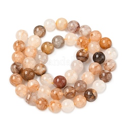 Natürlicher gelber hämatoider Quarz/goldene Heilerquarz-Perlenstränge&nbsp;X-G-D334-A02-8mm