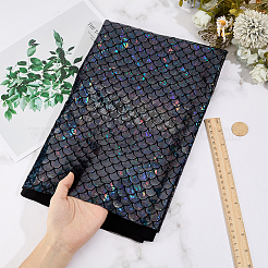 1 m Spandex-Stoff mit Fischschuppenmuster&nbsp;DIY-CY0003-51A