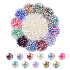 13 perles imitation plastique ABS de style&nbsp;OACR-YW0001-40