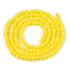 Opake einfarbige Nachahmung Jade Glasperlen Stränge&nbsp;EGLA-A039-P2mm-D05