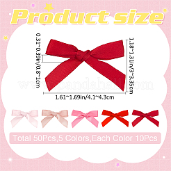 Bowknot-Haarspangen aus Polyester-Alligator&nbsp;AJEW-CP0008-35A