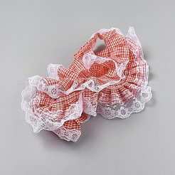 5 Yards Polyesterband mit Tartan-Aufdruck&nbsp;OCOR-GF0005-08A