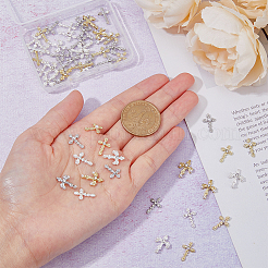 54 Stück Strass-Cabochons in 9 Stilen aus Zinklegierung&nbsp;MRMJ-HY0001-20