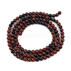 Natur Mahagoni Obsidian Perlen Stränge&nbsp;LS-G-N0189-02-3mm-A