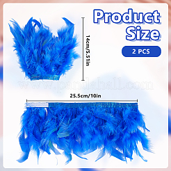 Pulseras de plumas para la muñeca&nbsp;AJEW-WH0591-443A