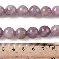 Colliers de perles en quartz rose de Madagascar violet naturel&nbsp;G-Z115-C02-12mm