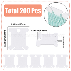 200 pz di schede di avvolgimento del filo di plastica in PVC&nbsp;TOOL-SC0001-83B