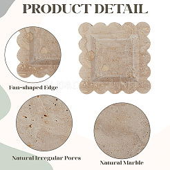 Marmor Schmuck Platten&nbsp;AJEW-WH20020-239A