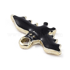 Pendentifs en laiton et émail plaqués en rack pour Halloween&nbsp;KK-D031-02LG